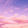 Pink and purple evening sky with clouds Pink and purple clouds in evening sky